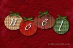 Noel Ornaments Christmas Card